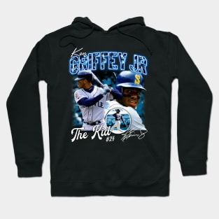 Ken Griffey Jr The Kid Basketball Legend Signature Vintage Retro 80s 90s Bootleg Rap Style Hoodie